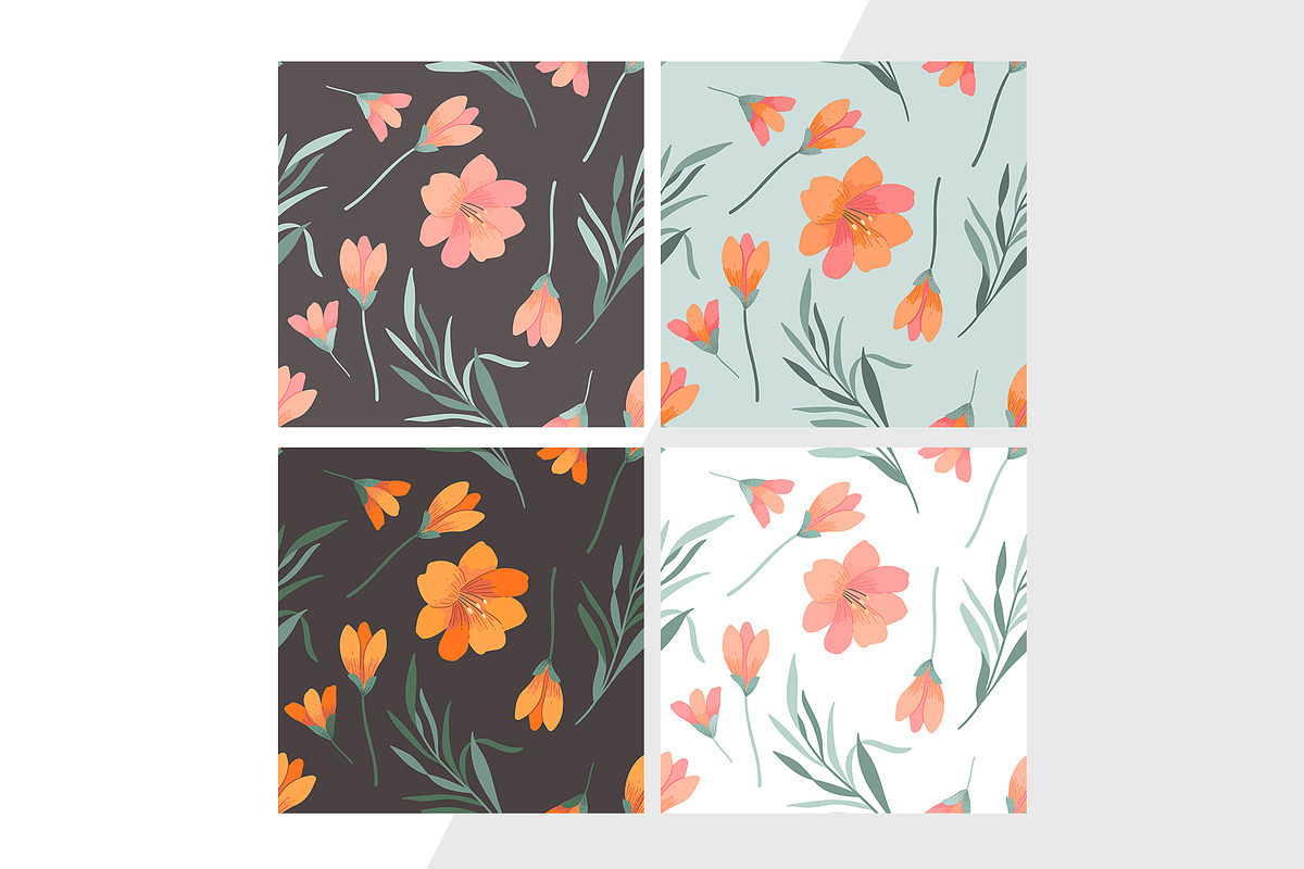 Floral seamless pattern, a Pattern Graphic by hanifa_design (Photo 5 of 10)
