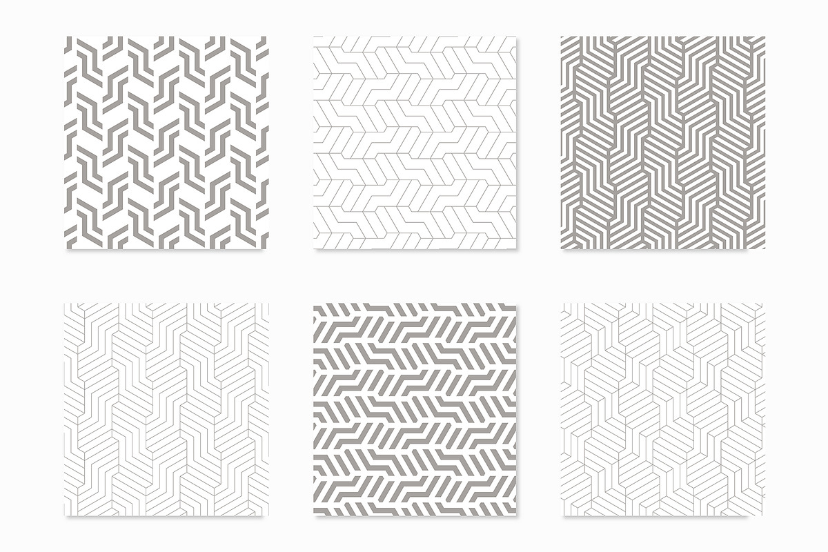 24 Geometric Monochrome Patterns, a Pattern Graphic by Curly_Pat (Photo 5 of 7)