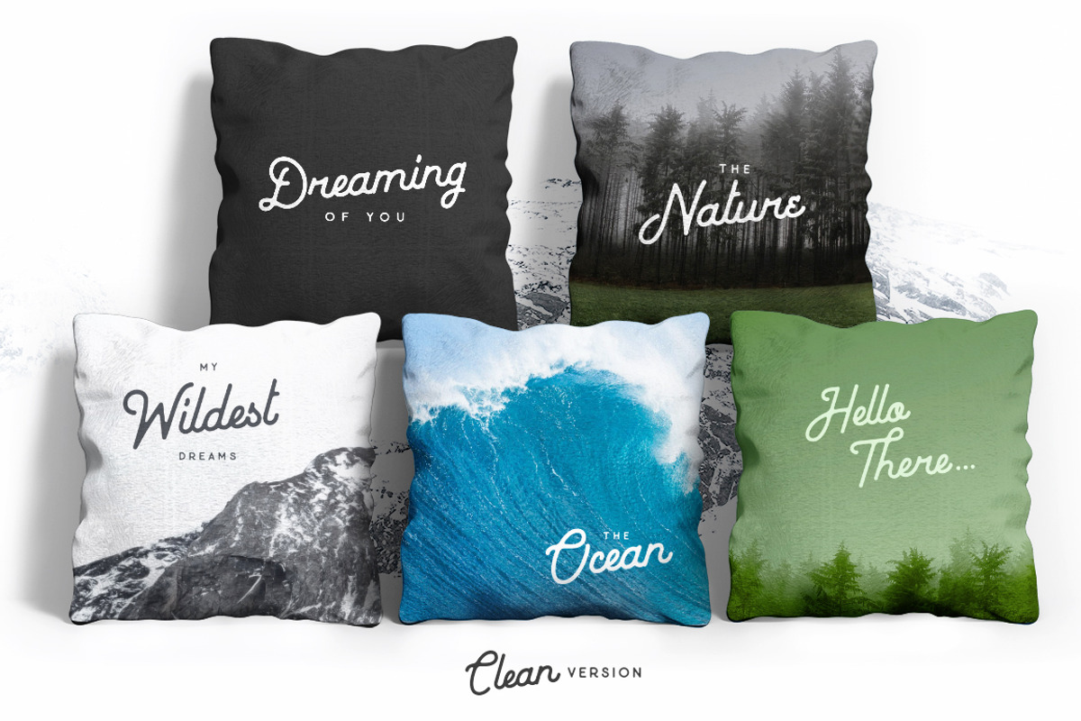 Baheula Vintage + Clean Typeface, a Script Font by Wandery Supply (Photo 5 of 12)