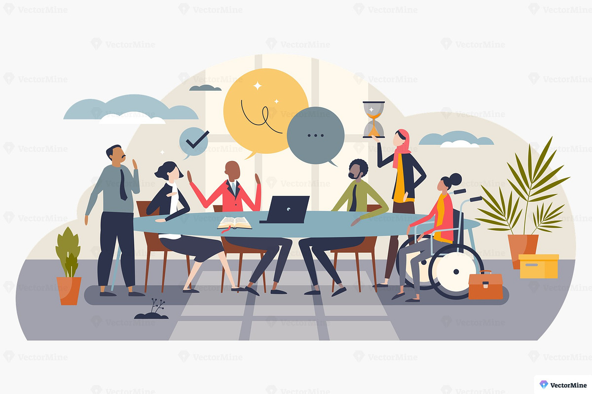 Office Life Vector Illustration Set, a Work Illustration by VectorMine (Photo 11 of 16)
