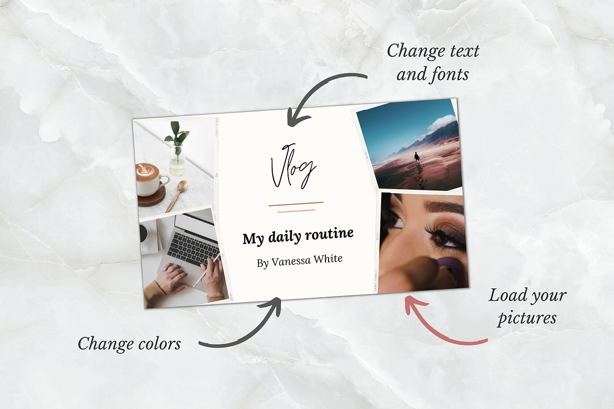 Feminine Youtube Branding Kit, a Social Media Template by PittaFinePrint (Photo 9 of 9)