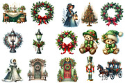 Victorian Christmas Clipart, an Illustration by Designworld (Thumbnail 2 of 5)