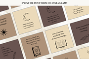 Witchy Affirmation Card Deck Set, a Design Template by Digital By Nikoleta (Thumbnail 5 of 9)