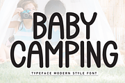 Baby Camping | Script Font, a Script Font by Scratchones (Thumbnail 1 of 8)