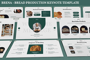 Brena - Bread Production Keynote, a Presentation Template by SlideFactory