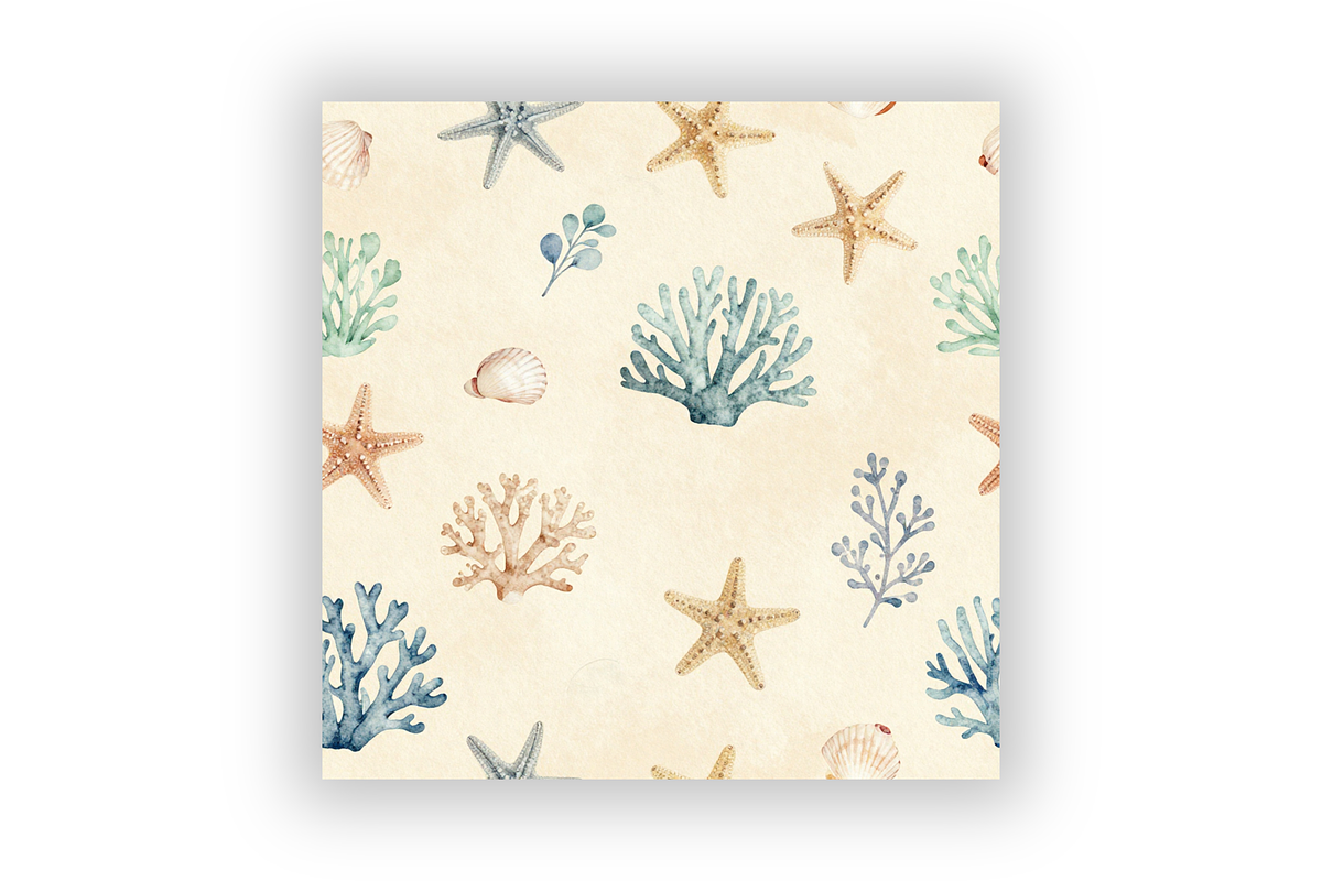 Coastal Nautical Digital Paper Pack, a Pattern Graphic by FloridPrintables (Photo 6 of 10)