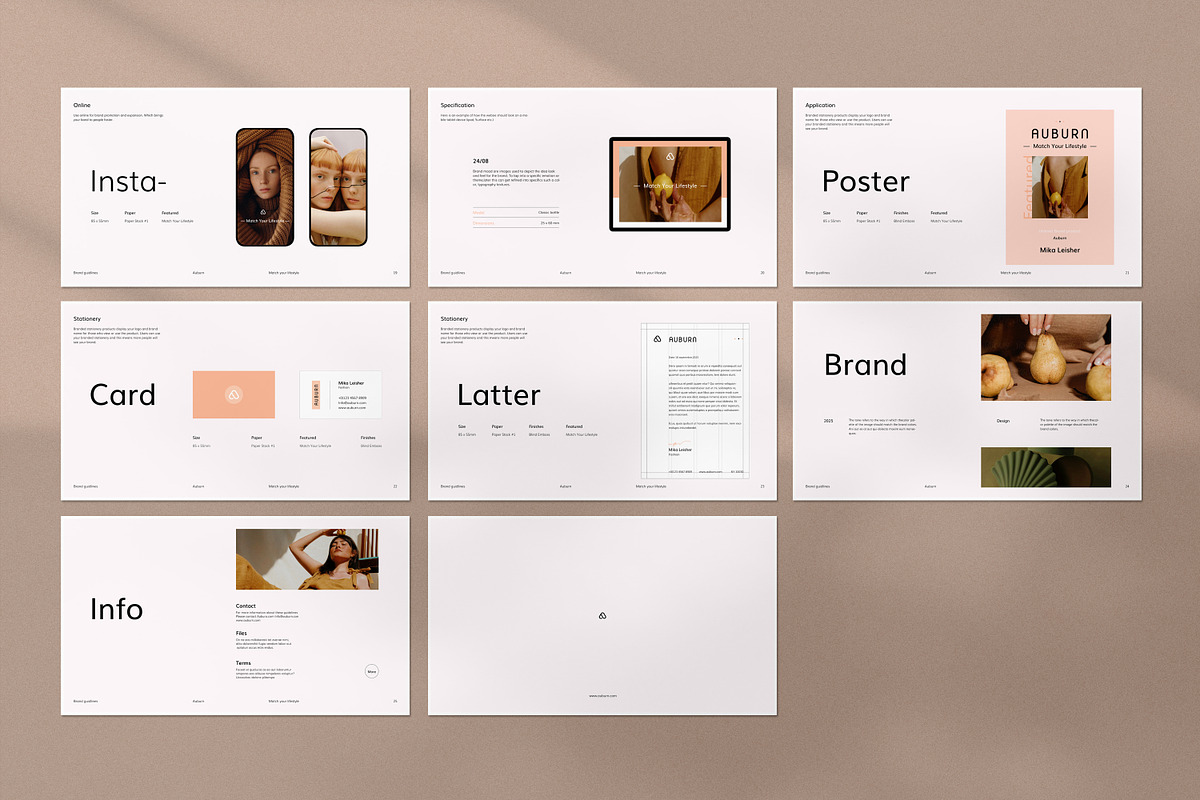 Auburn – Brand Guidelines, a Presentation Template by S A N D Y (Photo 9 of 10)