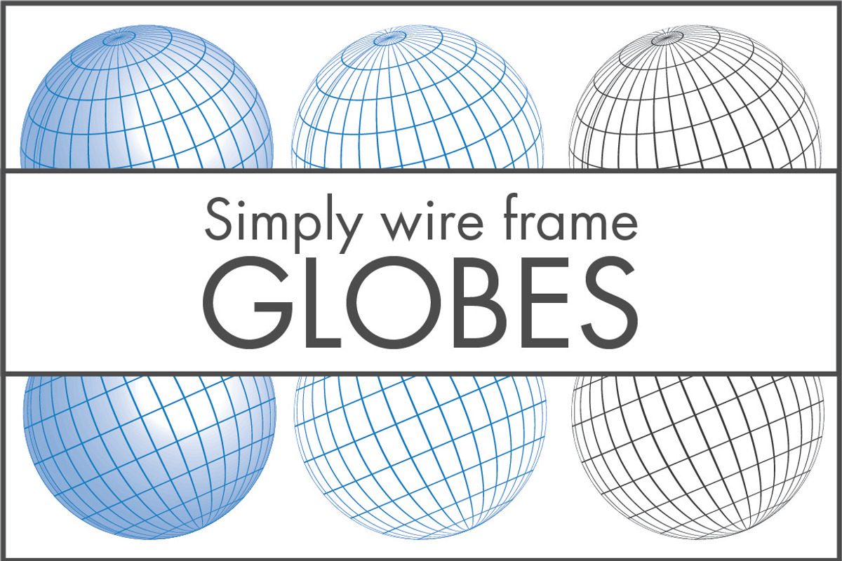 Simply Wire Frame Globes