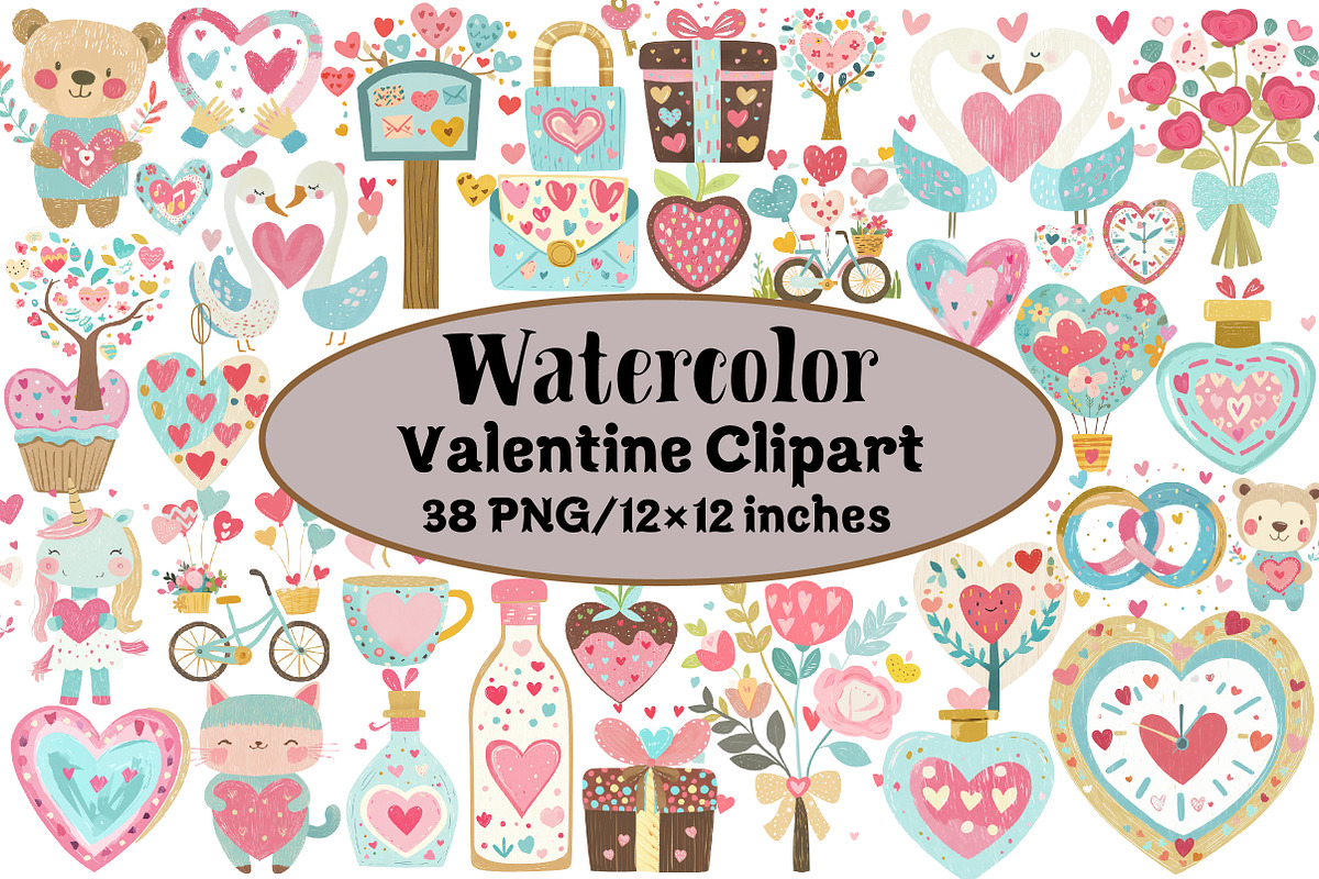 Valentine Clipart, an Illustration by Design Market (Photo 1 of 3)