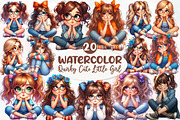 Quirky Cute Little Girl Clipart, an Illustration by Designworld (Thumbnail 1 of 6)