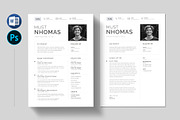 Modern Resume Template CV, a Resume Template by Pixelpick (Thumbnail 2 of 6)