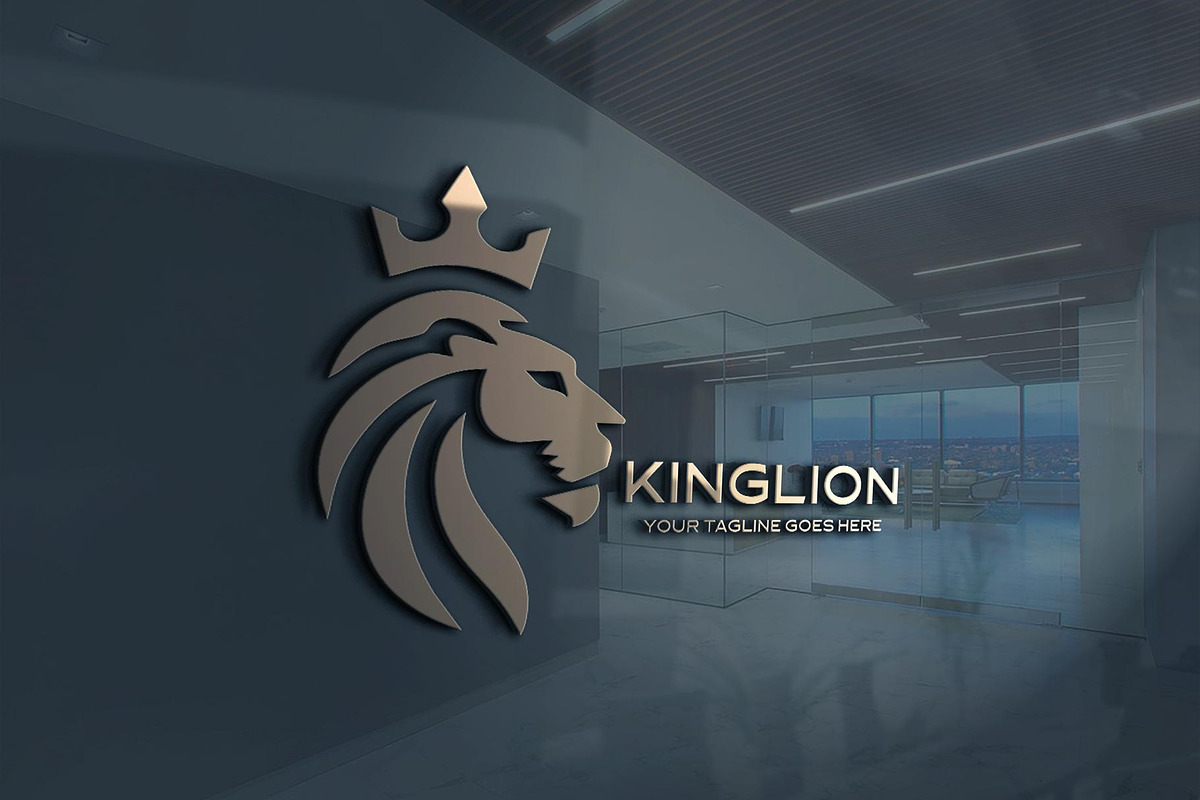 Royal King Lion Logo Design, a Branding & Logo Template by YUDesignStore (Photo 7 of 10)