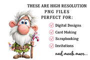 Christmas Grandma & Grandpa Clipart, an Illustration by OK Design (Thumbnail 6 of 6)