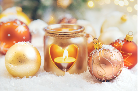 Beautiful christmas background with, a Holiday Photo by yanadjana