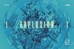 Explosion | 3D Backgrounds V02, a Background Graphic by dvtchk