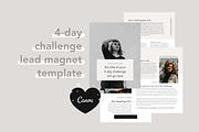 4 Day Challenge Lead Magnet | Canva, a Magazine Template by molly ho studio (Thumbnail 1 of 6)