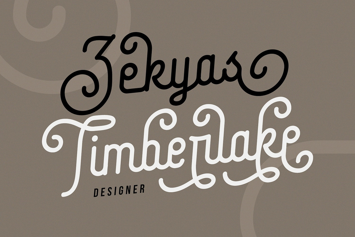 Coklat Sunda - The Monoline Font preview 5