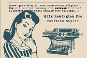 Silk Remington Pro Typewriter Font, a Serif Font by Jadugar Design Studio (Thumbnail 3 of 11)