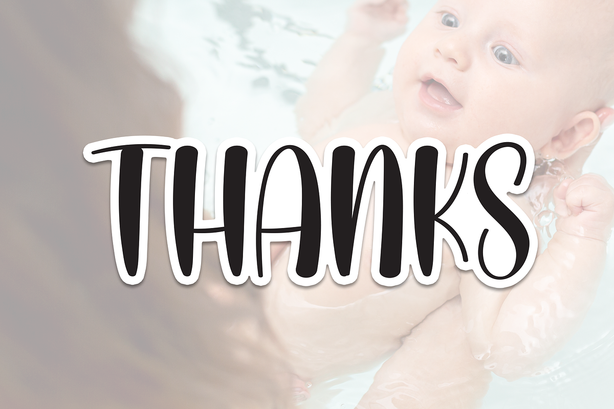 Baby Water | Script Font, a Script Font by Scratchones (Photo 8 of 8)