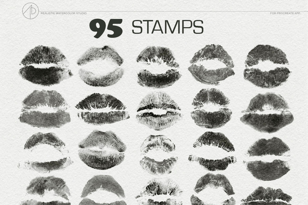Real Lips procreate Brushes, a Brush Add-On by AP Studio (Photo 4 of 15)