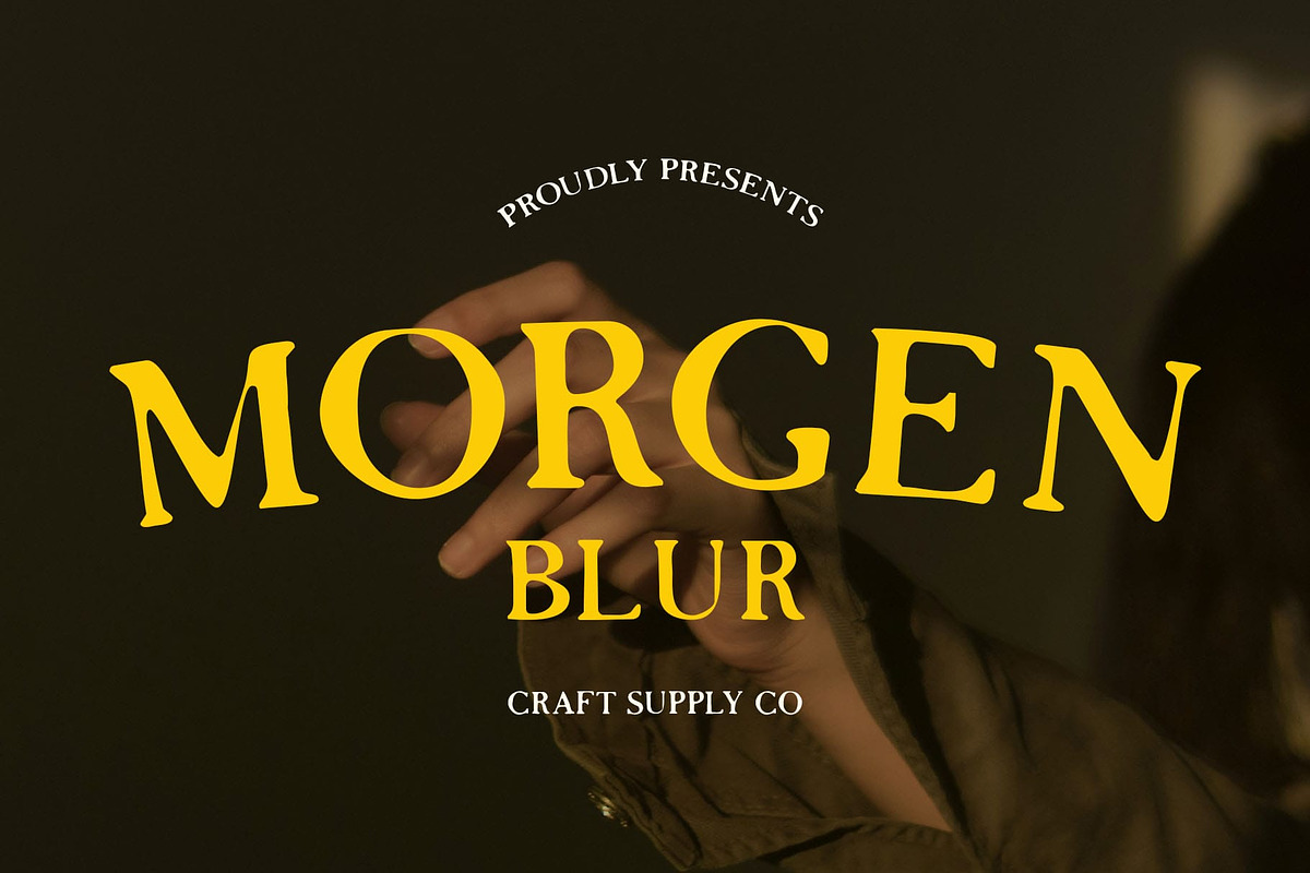 Morgen Blur, a Serif Font by Craft Supply Co. (Photo 1 of 8)