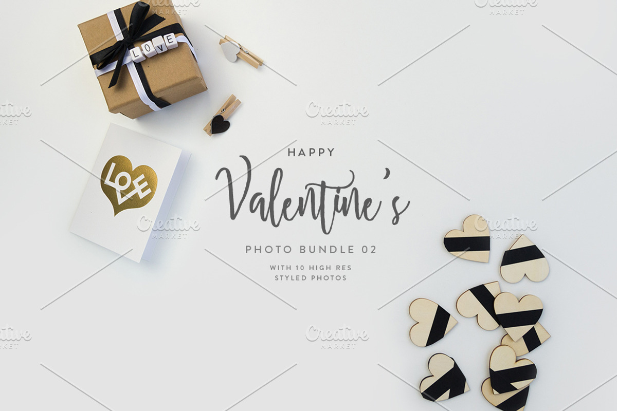 Happy Valentine's Photo Bundle 02, a Print Template by GT Studio (Photo 3 of 11)