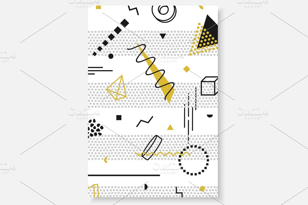 Trendy templates. Fashion 80-90s, a Brochure Template by ExpressShop (Photo 4 of 5)