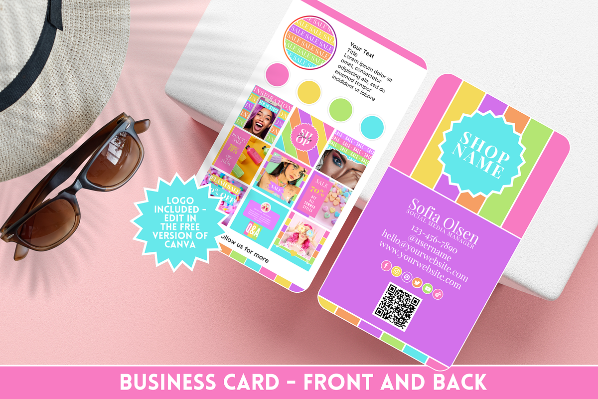 Business Card Template for Business, a Business Card Template by SunshineStudioBoutique (Photo 1 of 10)