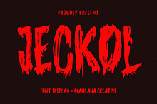 Jeckol Display Horror Brush Font