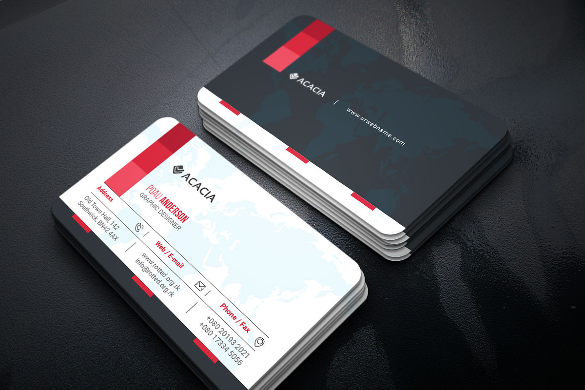 Ajho Business Card, a Business Card Template by DesignGhar (Photo 2 of 2)