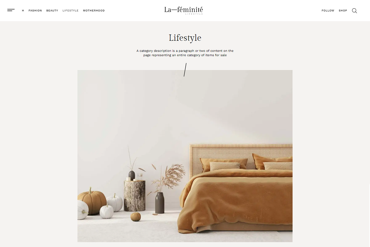 Minimal Fashion WordPress Blog, a Landing Page Template by Elite Templates (Photo 4 of 10)