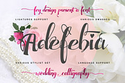 Adefebia Wedding Script Font, a Script Font by FHFont (Thumbnail 2 of 19)