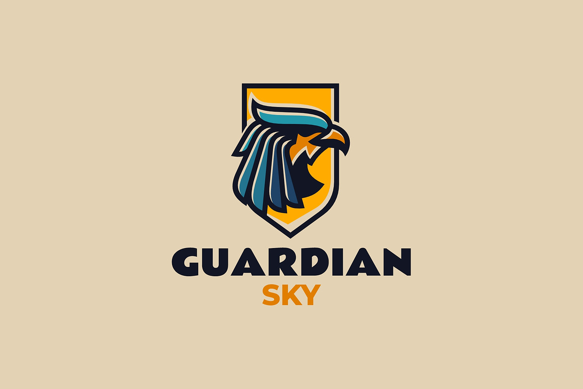 Mascot Eagle Shield Emblem Logo Desi, a Branding & Logo Template by Artnivora.Std