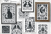 4 in 1 Linocut Vector Bundle, an Object Graphic by DariSmartArt (Thumbnail 3 of 17)