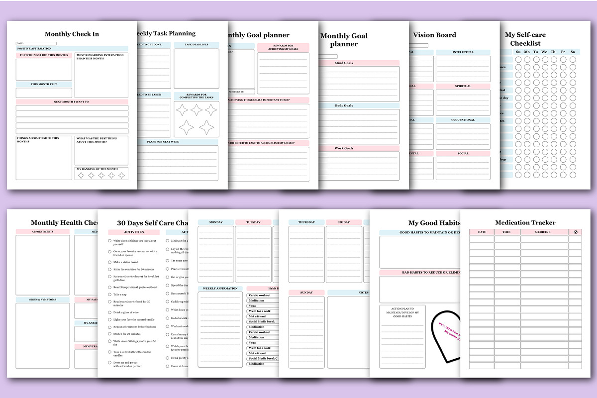 2026 CBT Anxiety Workbook & Journal, a Stationery Template by Designmela01 (Photo 6 of 6)