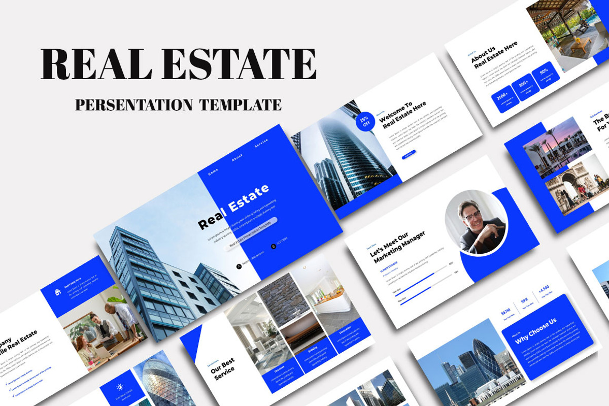 REAL ESTATE _Powerpoint, a Presentation Template by yanindesign (Photo 1 of 5)