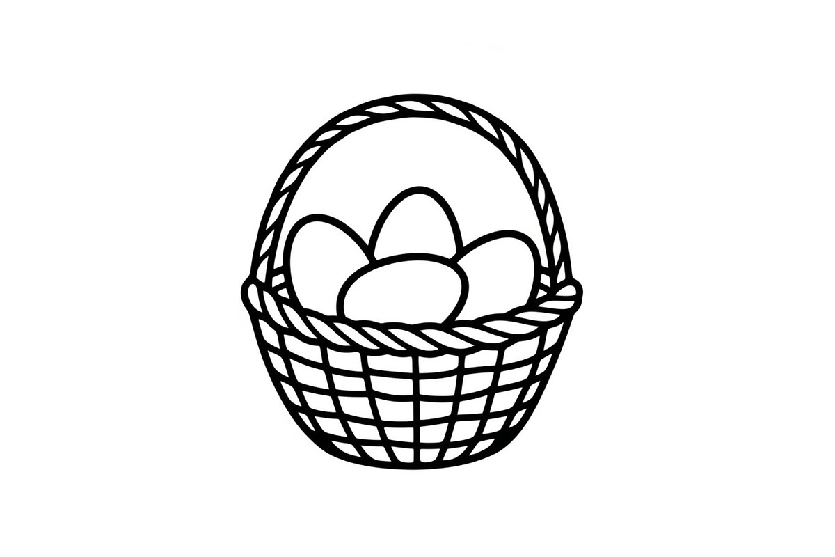 Easter Basket Vector Silhouette Bund, an Illustration by Designs_River (Photo 29 of 51)
