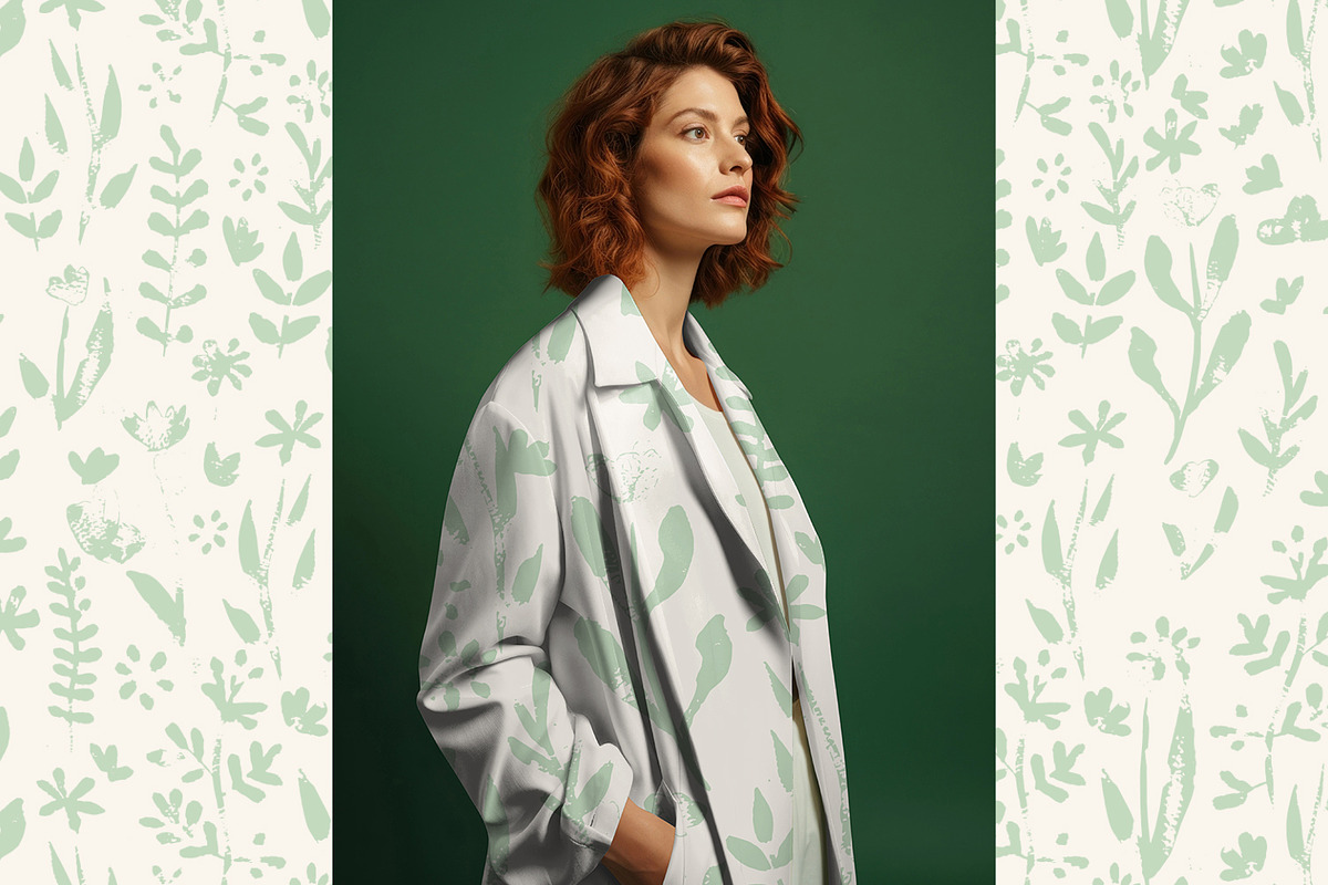 Nature Green Prints, a Pattern Graphic by MalyskaStudio (Photo 4 of 12)