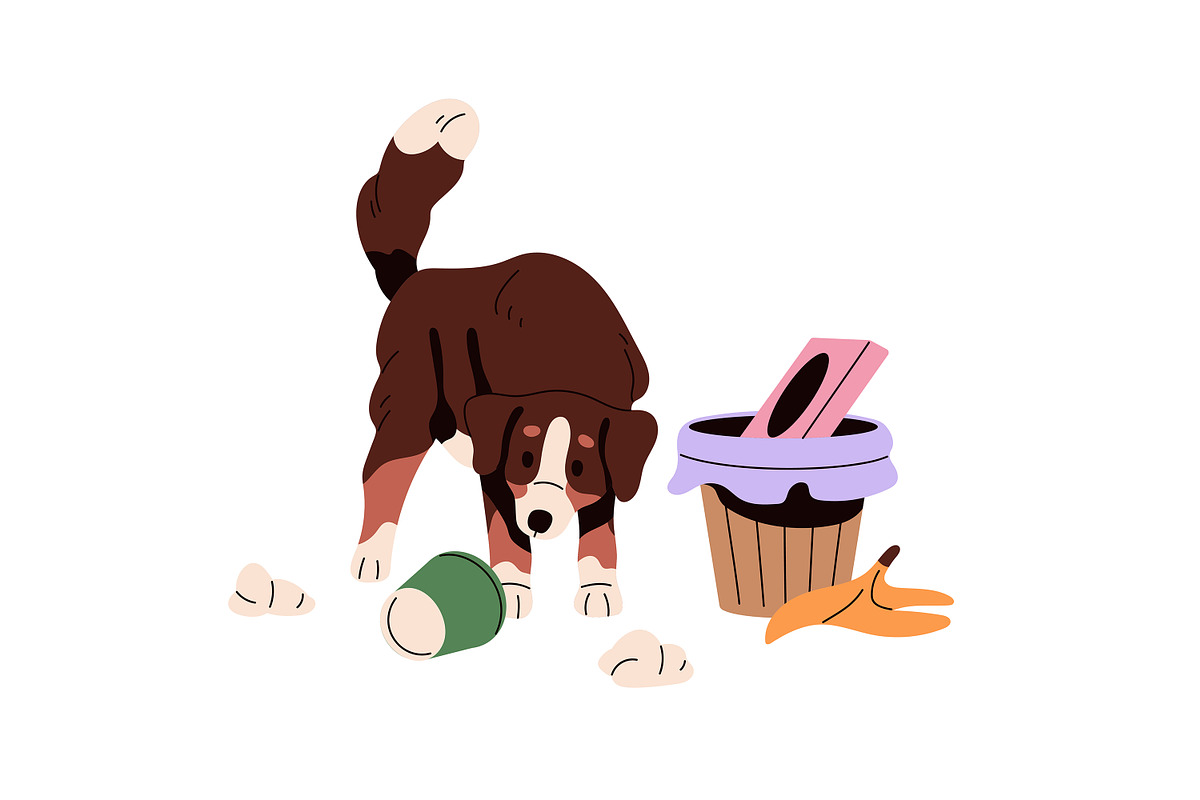 Dog behavior problems set, an Animal Illustration by PaperTrident (Photo 11 of 15)