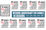 Wedding Anniversary SVG Bundle, a Graphic by Designer302 (Thumbnail 1 of 12)