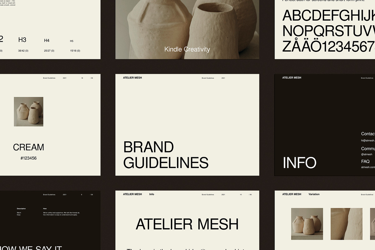 Brand Guidelines Template | InDesign, a Presentation Template by Studio Viita (Photo 2 of 11)