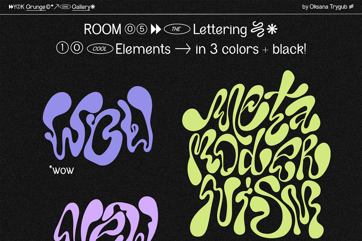 Y2K Collage & Graffiti Elements Pack, an Object Graphic by Oksana Trygub (Photo 24 of 30)