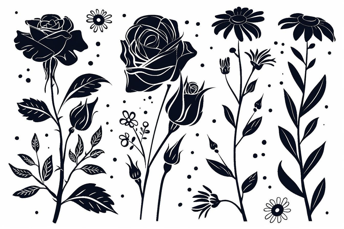 floral pattern large roses, an Illustration by Amazin_art (Photo 17 of 17)