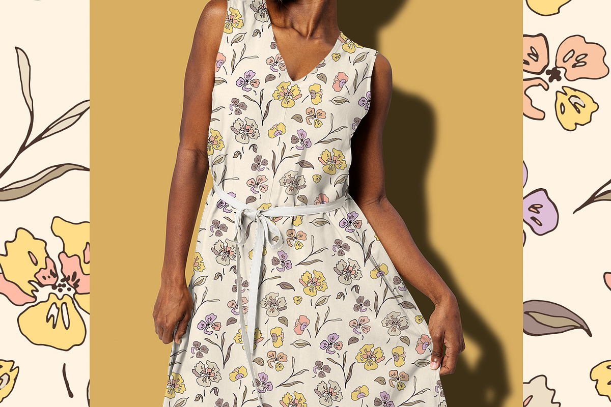 Garden Violets, a Pattern Graphic by MalyskaStudio (Photo 10 of 13)