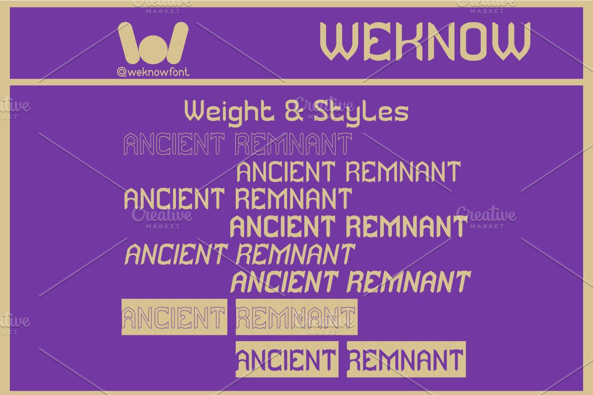 Ancient Remnant font, a Font by weknow (Photo 7 of 8)