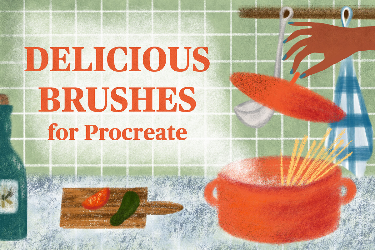 Delicious Brushes for Procreate, a Brush Add-On by Biso Studio (Photo 1 of 6)