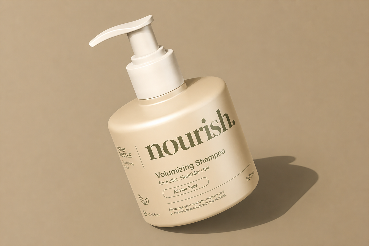 Beauty Product Pump Bottle Mockup, a Packaging Mockup by Custom.scene (Photo 3 of 4)
