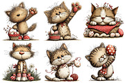 Whimsical Easter Cat Clipart, an Illustration by Pixels.Craft (Thumbnail 5 of 5)