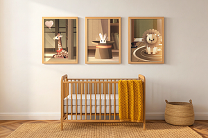 Vintage Circus Nursery Wall Art