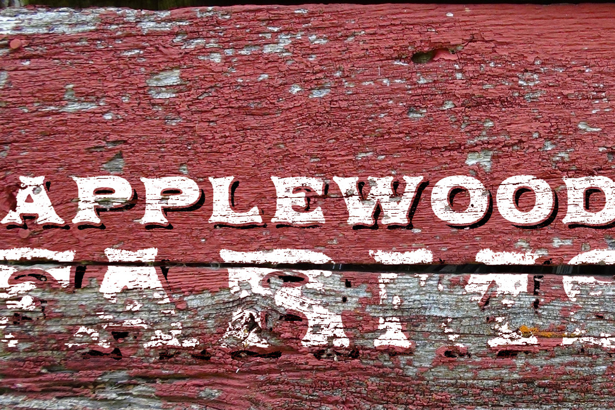Applewood font preview 2